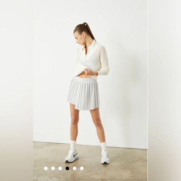 Varley Light Gray Mini Skirt - Picture 5 of 14